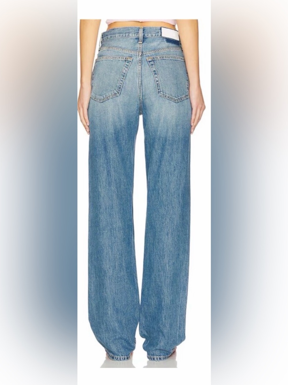 💜Moving Sale💜 Re/Done Light Blue High-Rise Straight Jeans